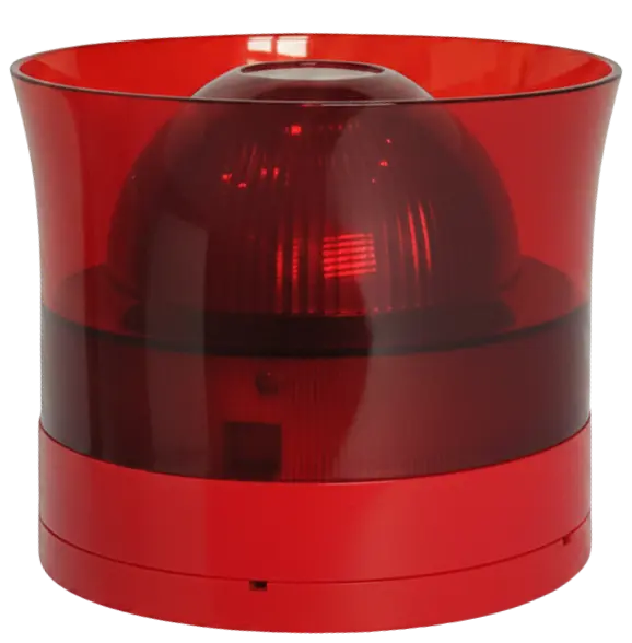 Agni fire alarm sounder with red strobe light