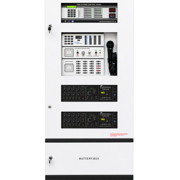 Agni CPWD DSR Fire Alarm Panel with PA System and Talk Back